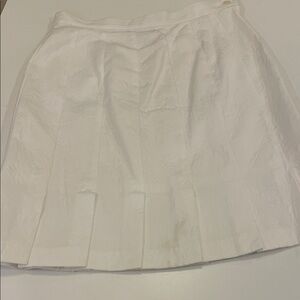 EREZ vintage 100% White cotton skirt size 12
